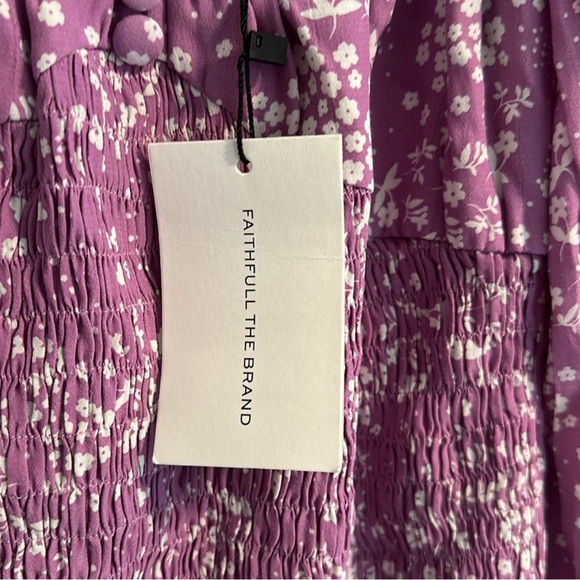 NWT Faithfull The Brand Gombardy Mini Dress in Stevie Floral size M - Picture 11 of 16